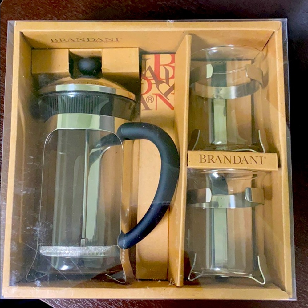 Brandani 3 Piece French Press Coffee Maker Set